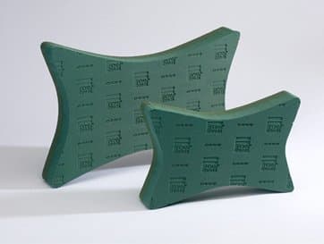 18" oasis floral foam funeral tribute pillow 18" x 12"