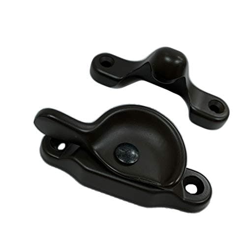 QCAA Forged Brass Sash Lock in Solid Brass, CTC 2", Oil Rubbed Bronze US10B, 1 Pack