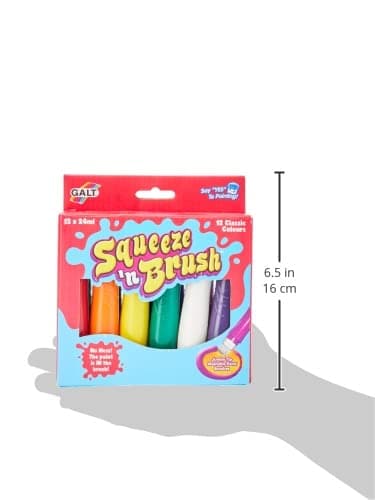 Galt Toys, Squeeze 'N BrUSh - 12 Classic Colours, Colouring Pens, Ages 3 Years PlUS