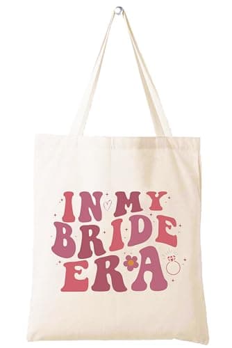 LIBIHUA My Bride Era Shoulder Bag - Bridal Shower & Bachelorette Party Tote, Engagement & Wedding Gift for Bride to Be, Fiancee, Wifey