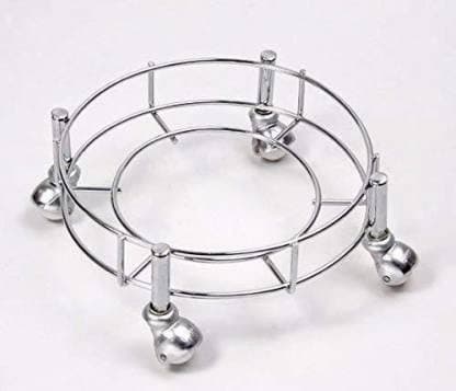 LIFETIME WIRE PRODUCTS Metal Glossy Wheel Castors/Gas Trolly/LPG Cylinder Stand, Unique Anti-Rust Nano-Coating