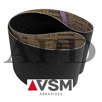 50-Pack VSM Silicon Carbide Performance Cloth Belt CK721X 1/8 Inch X 24 Inch 60 Grit X-Weight Backing Made in Germany