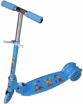D Dayons Dayons Road Runner Scooters for Kids Kick Scooter with Brake Bell LED Lights in Wheels and Adjustable Height (3-10 Years - Multi Color)