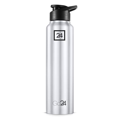 PEXPO Chromo Pro 1000 ISI Certified Stainless Steel Sports/Fridge Sipper Water Bottle - 950ml| RCB Edition | Single Wall | Lightweight | For Home, Office, Gym, School, Travelling - Silver