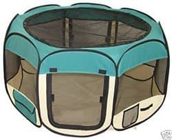 Pet Travel, Indoor or Outdoor Dog Cat Puppies Kitten Play YardTealSmall