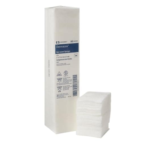 Covidien 441400 Dermacea Non-Woven Sponges, Non-Sterile, 4-Ply, 2" x 2" Size (Pack of 800)