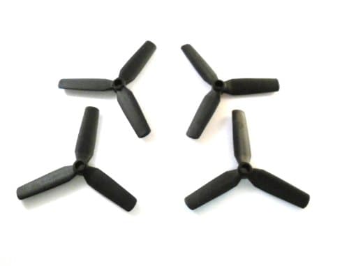 4 pieces of LEGO Technic " Propeller 3 blade (large) Diameter 9 knobs " in black