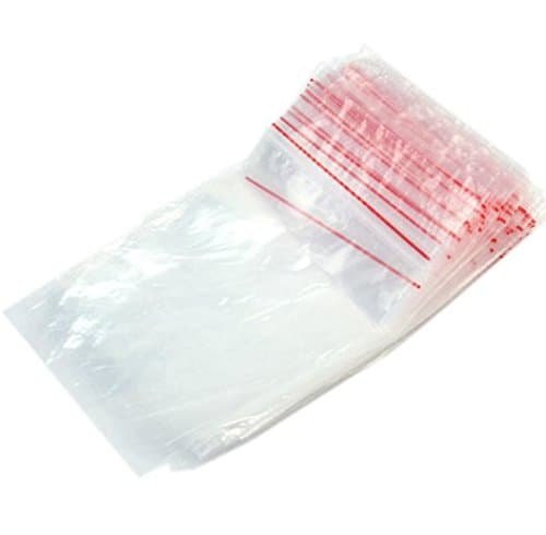 Thick Plastic Zip Lock Resealable Jewelry Packing Bags, Food Carry Bags(50PC)