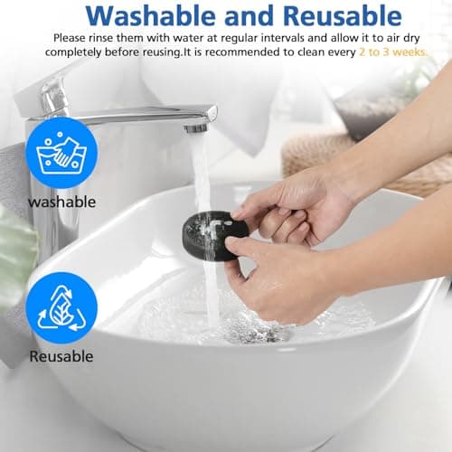 Replacement Sponge Filter Compatible with BLACK+DECKER POWERSERIES+ 16V / 20V Cordless Vacuum Models BHFEA420J, BHFEA520J, BHFEA18D1, Replacement Part BHFEAF1, 6 Pack