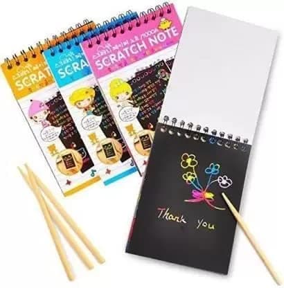 Royals Return Gifts For Birthday Party for kids | Pack of 6 | Scratch Book | Birthday Gift | Birthday Decoration | Return Gifts | Birthday Gifting |