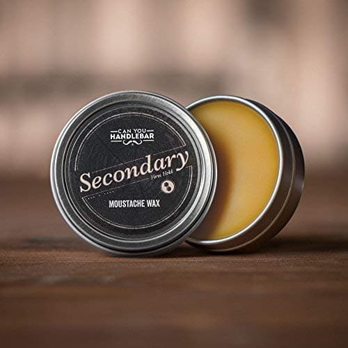 Moustache Wax for Men, Strong Hold Styling Balm, Unscented Natural Beeswax, Grooming Products, 1 oz Tin Each