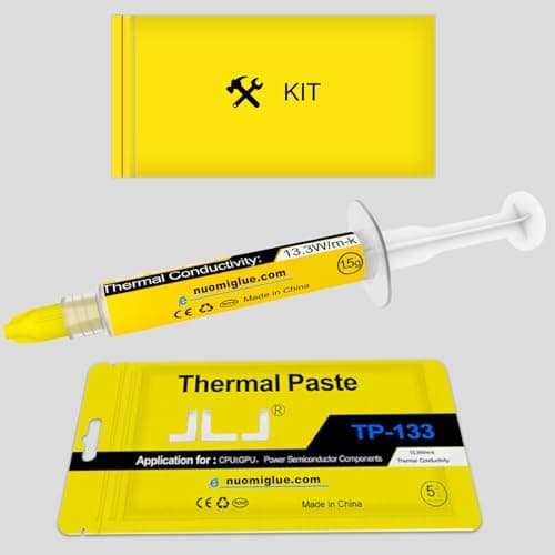JLJ Thermal Paste, 1.5g Thermal CPU Paste Composite Heatsink Paste for IC/Processor/CPU/All Refrigerators, 13.3W/m.k High Performance Carbon Thermal Interface Material, CPU Thermal Paste