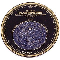 Miller Planisphere Star Finder, Size Large - Model 30 Degree - for latitudes 25N to 35N