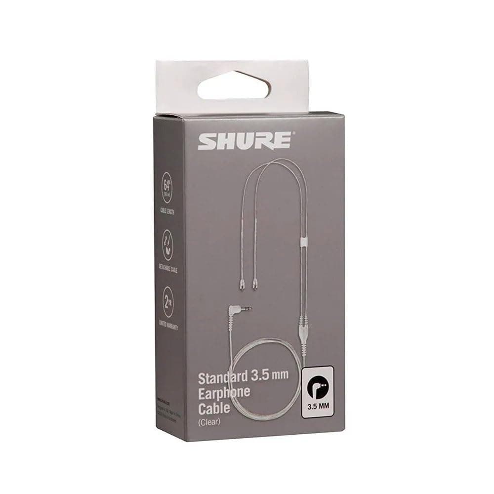 Shure EAC64CL 64-Inch Detachable Earphone Cable for SE215, SE315, SE425 and SE535 Earphones (Clear)