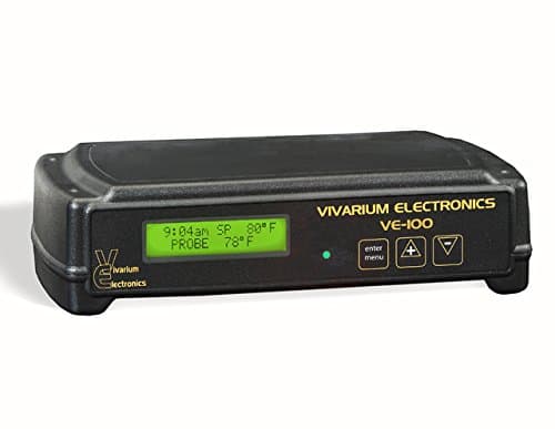 Vivarium Electronics VE-100 Thermostat for Snake habitats Bundle with Carolina Custom Cages' Chlorhexidine Solution 2%; 1 Refill Makes 32 oz. of Working Solution