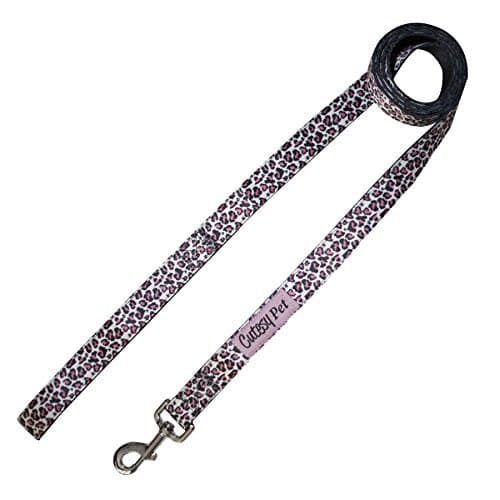 Cutesy Pet | Designer Dog Leash | Pink Leopard | 6 2 Different Sizes