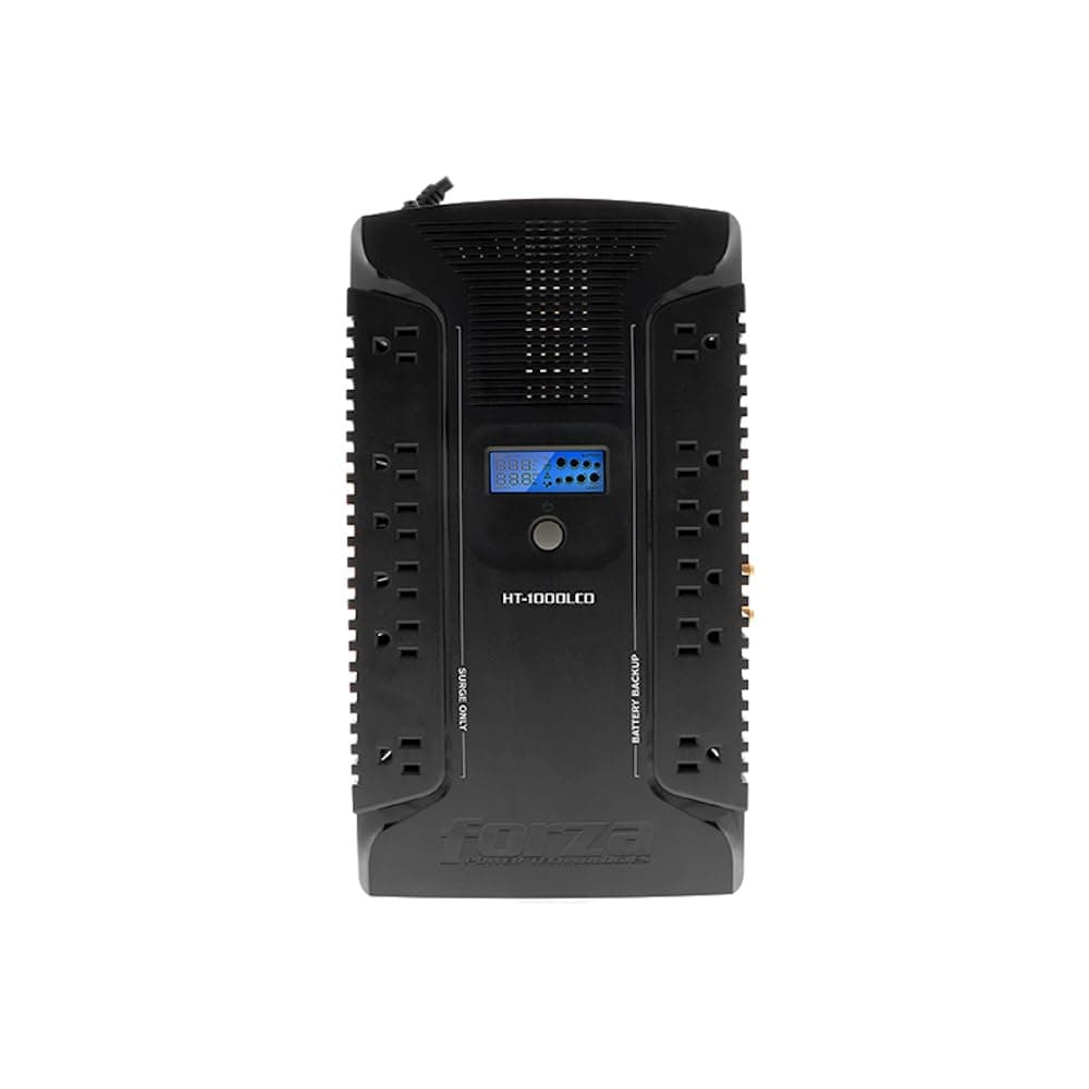 - Forza UPS 1000VA/600W Line Interactive Uninterrupted Battery Backup Supply, 12 Outlets, AVR, LCD Screen, USB, Coaxial, 3 Year Warranty 120V (HT-1000LCD) | UPS interactiva