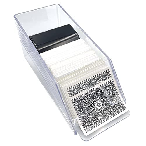 SEETOOOGAMES 4 Deck Clear Blackjack Dealing Shoe
