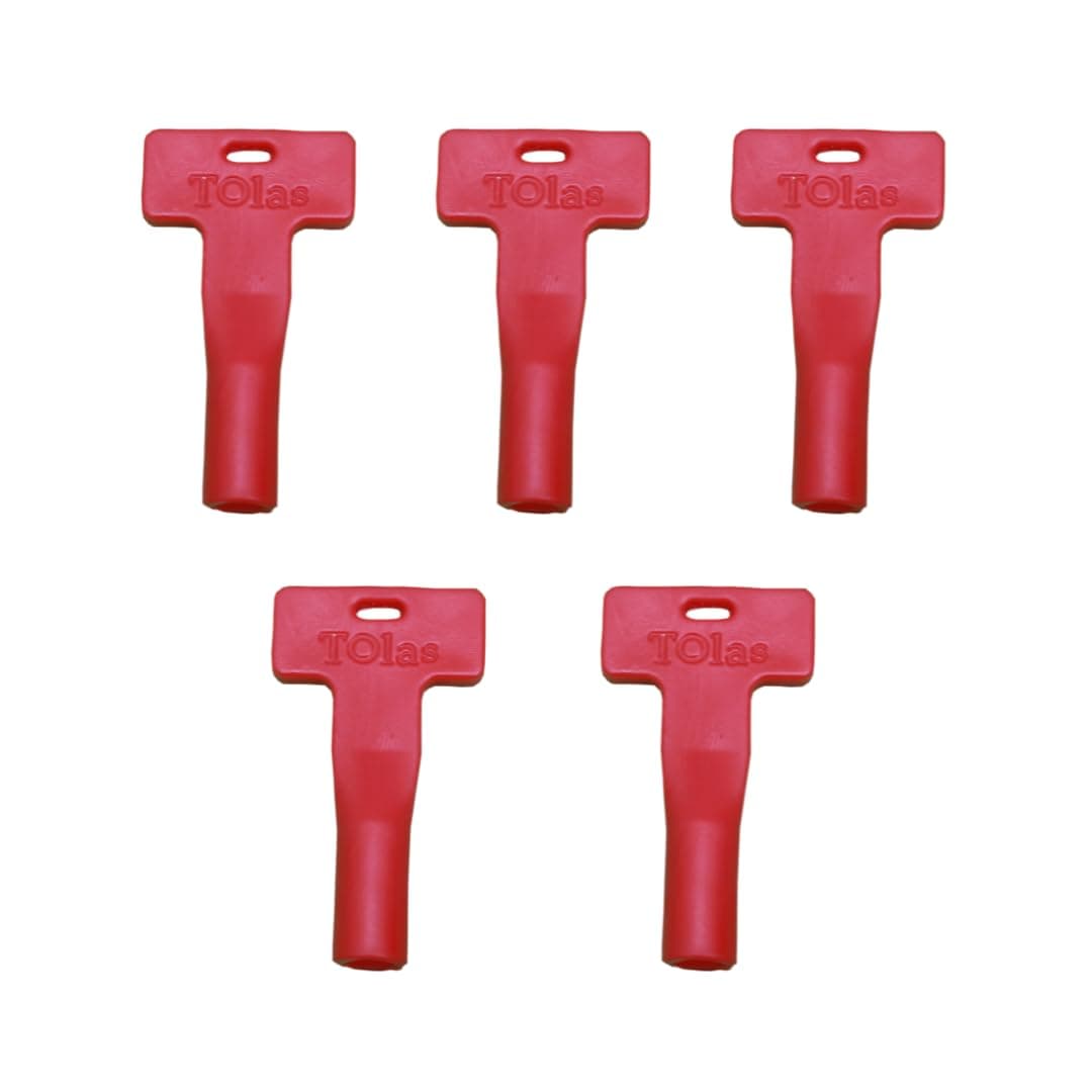 Tolas Door Key Universal Triangular T Shape Elevator Door Opening Key Otis, KONE, Schindler, Thyssenkrupp (Pack of 5)