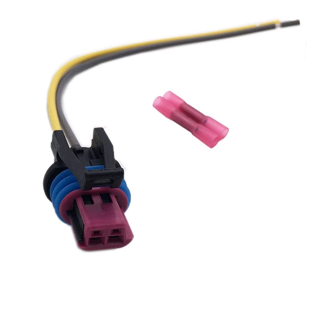 for GM LS 2-Wire Pigtail - Coolant Temperature Sensor Connector - Water Temp LS1 Plug Radiator Switch OEM Color LS1 LS3 LS2 LQ4 LQ9 LS6 L92 L99 L33 LR4