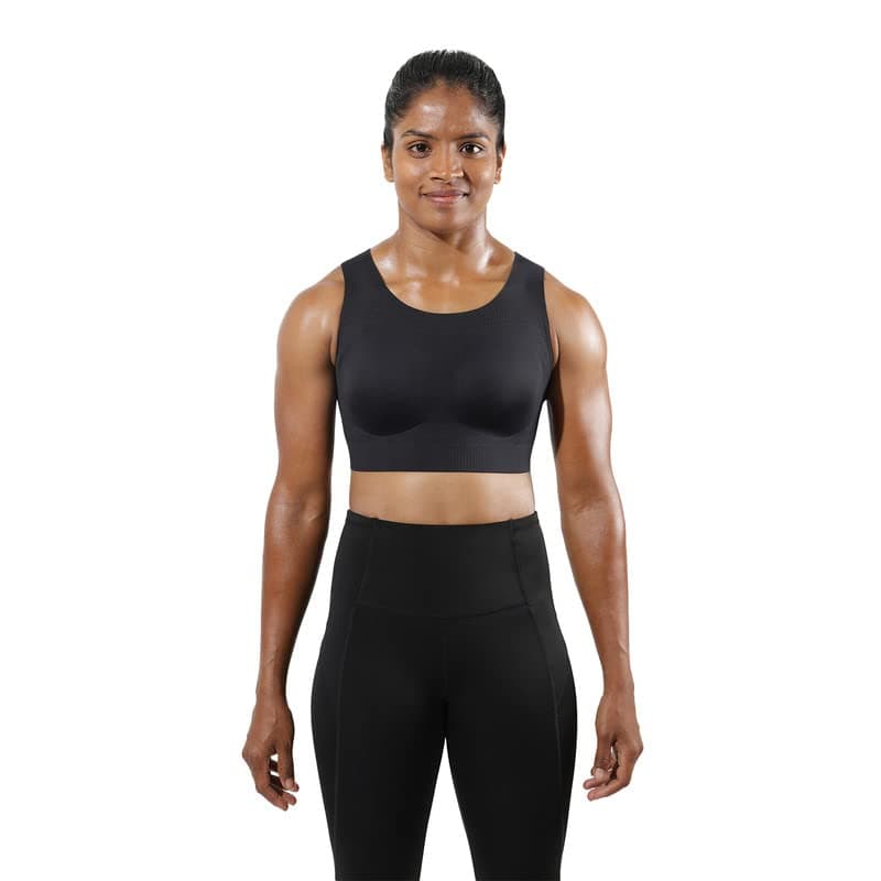 BlissClub Power Up Sports Bra | 3X More Bounce Control | Polymer Glue | Moulded Cups | Seamless Bra | Sports Bra for Women