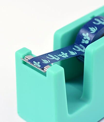 Tape Dispenser in Teal with Cactus Washi tape by Elum Designs