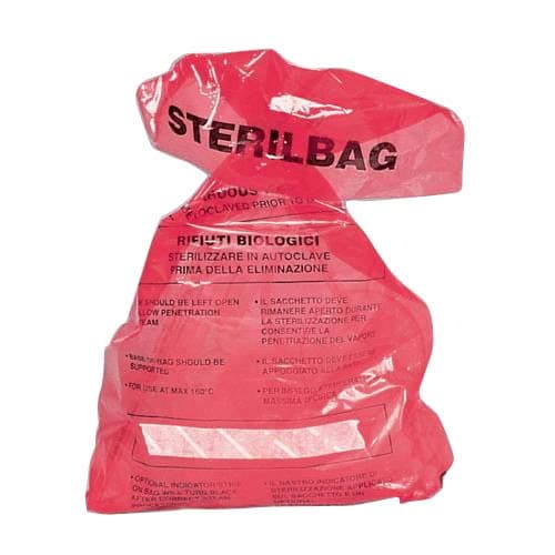 15473 Autoclave Bags with Indicator Strip, 125°C, 20" L x 12" W (Case of 500)