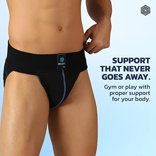 Boldfit Gym Supporter Mens Gym Training Underwear Gym Workout Elastic Cotton Gym Workout Supporter for Men Quick Dry
