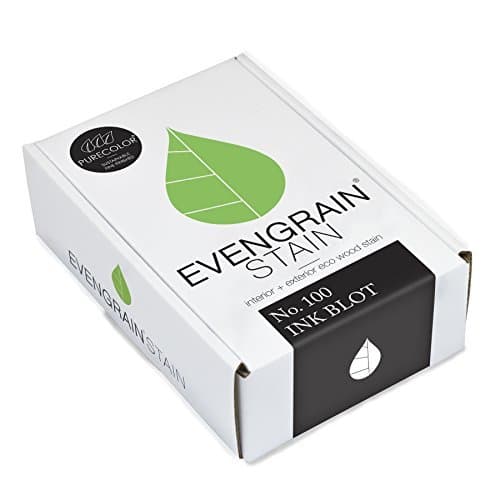 PureColor - Wood Stain and Finishes - Eco-Friendly, Vivid Colors, Deep Pigment, Ready to Use, Water-Based, Low VOC, No Odor, & Easy Clean-Up. Quart, Ink Blot