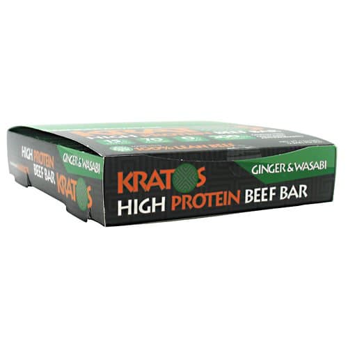 Kratos Foods Kratos Protein Beef Bar Ginger& Wasabi