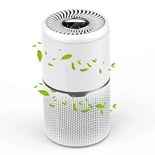Acmaker Air Purifier 210m³/h for Home Bedroom with 99.95% Hepa Filter Air Purifier, Air Cleaner portable for Odors, Pet, Pollen etc, Ideal for Bedrooms & Living Rooms(PLUS), White (AP01 Plus)