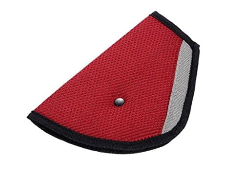 Pishmount Seatbelt Adjuster Car Child Safety Cover Harness Seat belt, Mesh Triangle Safety,Comfortable Protection for Children Pack of 2