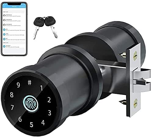 Right Handle Mechanical Door Lock Keyless Digital Code Keyless Entry Keypad Password Security Combination for Wood Metal Plastic Door Stainless Steel 304 (Not Deadbolt)