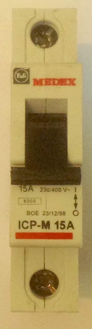 Medex ICP-M 15A MCB 15 Amp miniature circuit breaker
