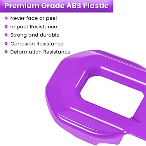 E-cowlboy Hood Latch Lock Catch Brackets Cover for 2018-2024 Jeep Wrangler JL JLU Unlimited Sports Freedom Sahara Rubicon Gladiator JT 2-Door & 4-Door Exterior Accessories Decoration (Purple 2PCS)