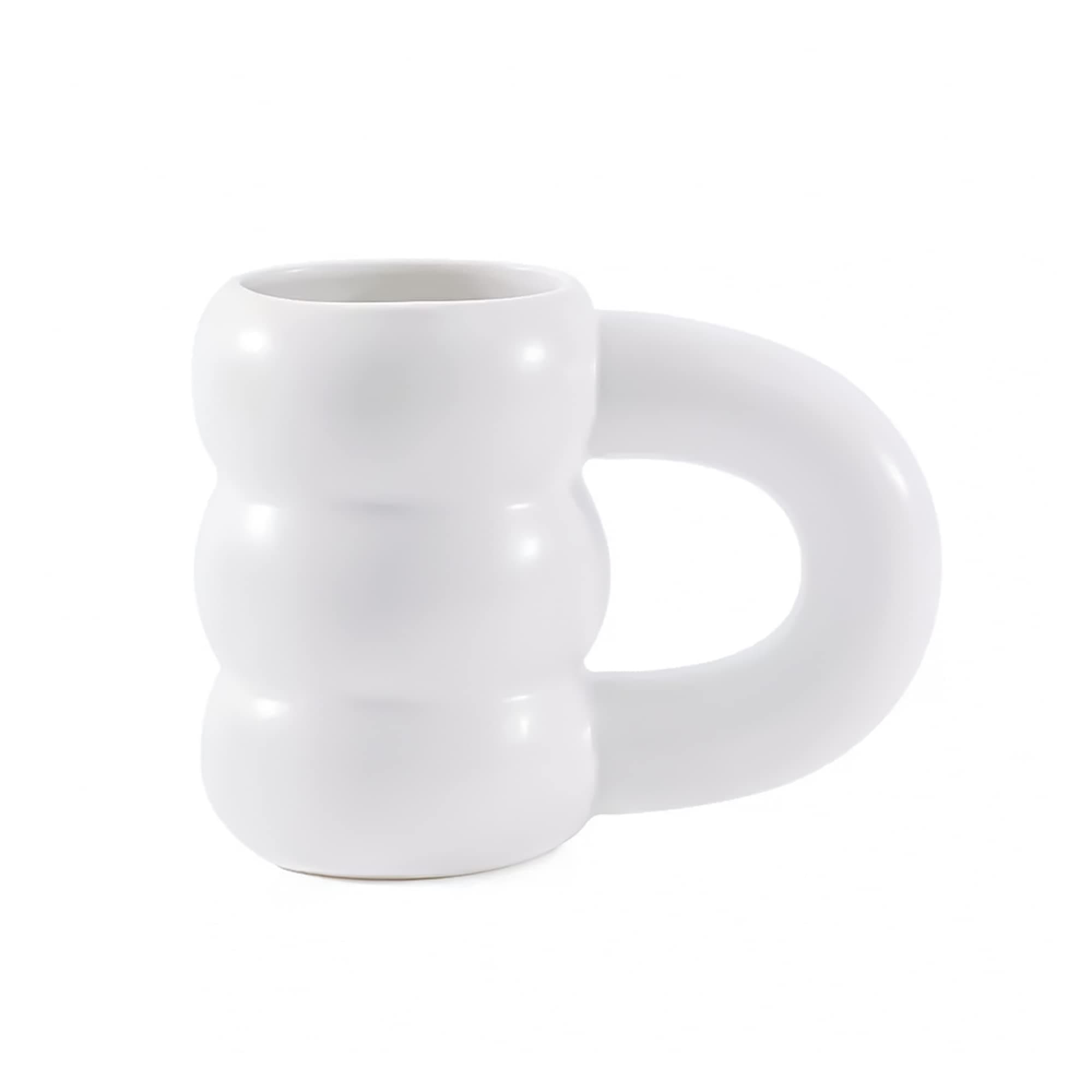 Memoria Collection Cloud Mug - Microwave Safe, Perfect For Coffee and Minimalist Design Lovers - Ceramic Tea Chubby Mug with Handle - Aesthetic Mug, 11oz