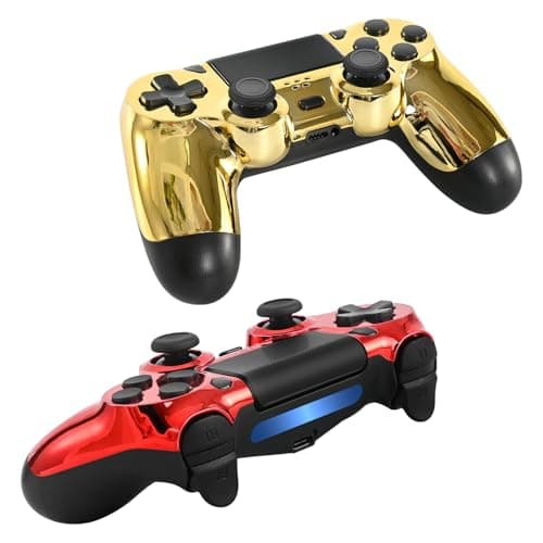 LaiChauKit Wireless Controller 2 Pack with Dual Vibration,Audio Jack,2Pcs USB C Cable