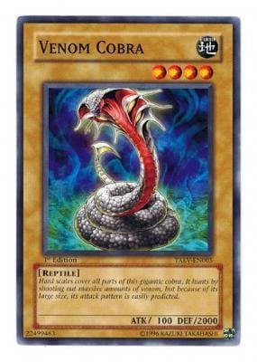Yu-Gi-Oh! - Venom Cobra (TAEV-EN005) - Tactical Evolution - 1st Edition - Common