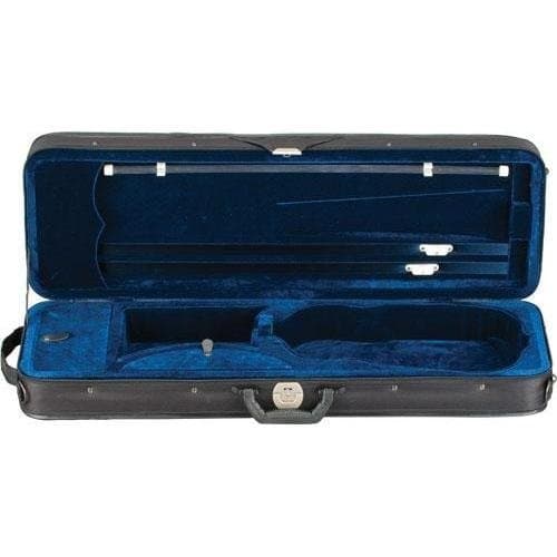Toshira Oblong Violin Case Black Blue 4/4 Size