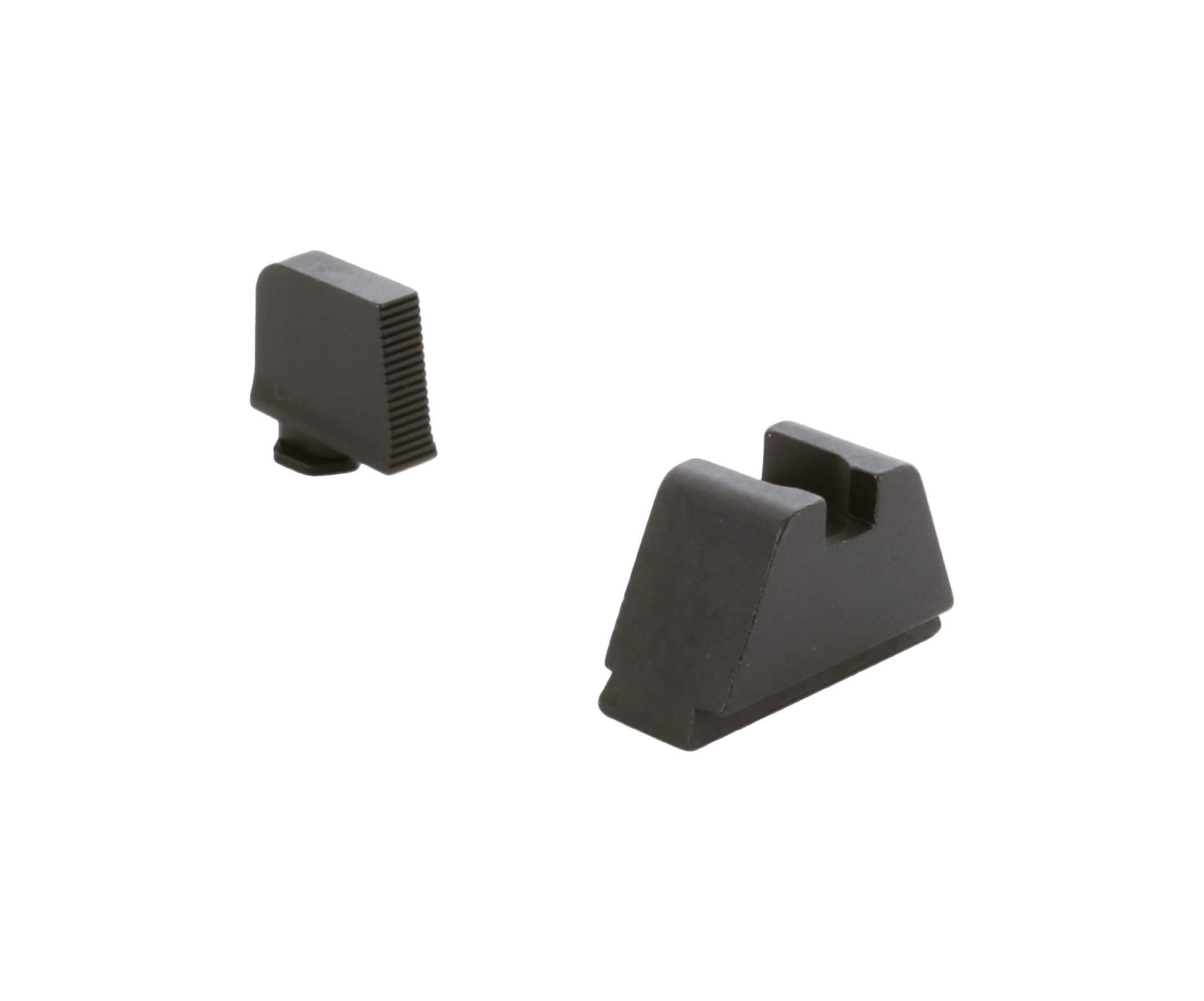 AMERIGLO Optic Compatible Sight Set for Glock - 3XL Tall Black Serrated .365" Front, Flat Black .451" Rear