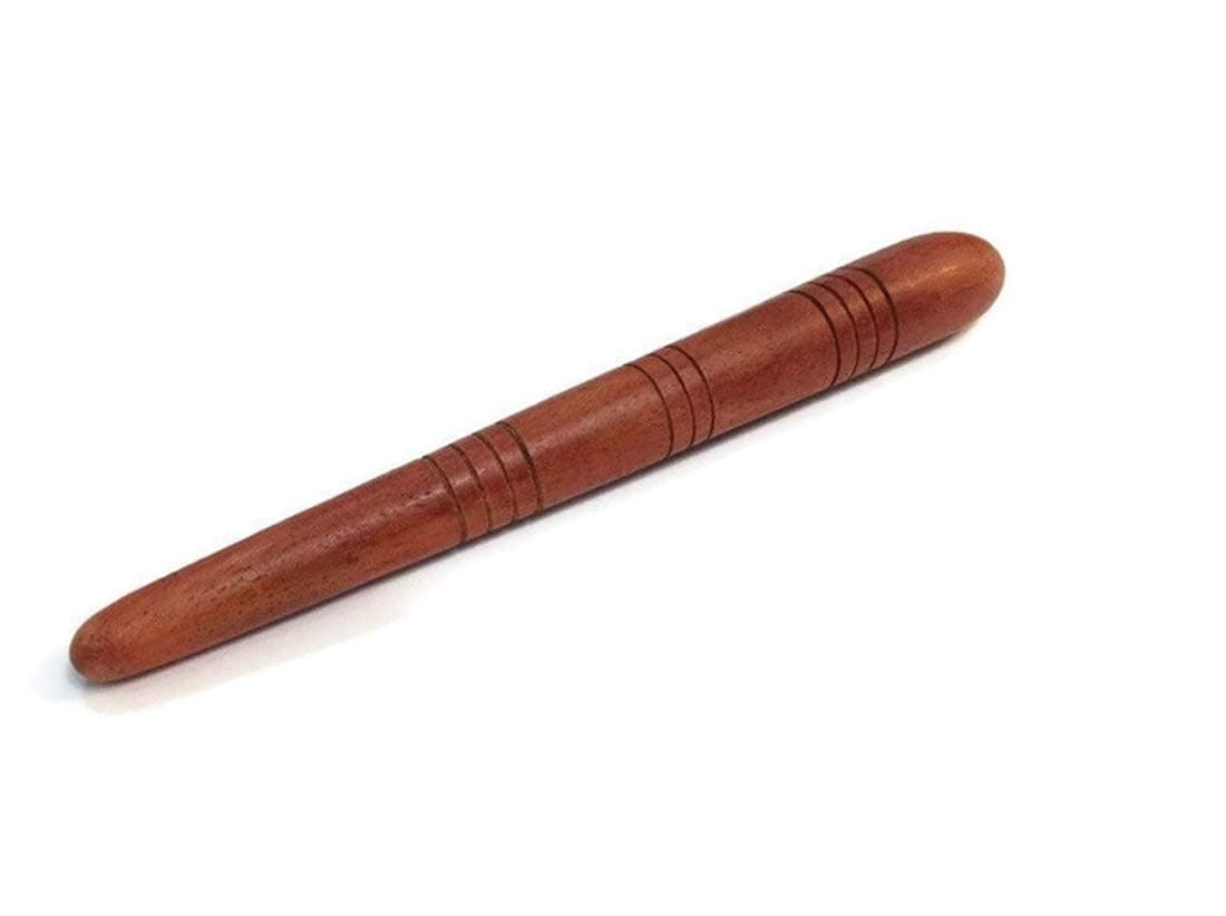 MATAS Reflexology Massage Foot Stick Thai Wooden Health Tool Small Wooden Stick Therapy Reflexology Traditional Tool Hand Head Foot Face Body Red Wood Pain Relief Travel Home 13 cm 1 Pcs