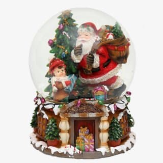 Sigro Mess Snow Globe with Musical Mechanism, 16 x 20 cm, Polystone, Multicolour, One Size