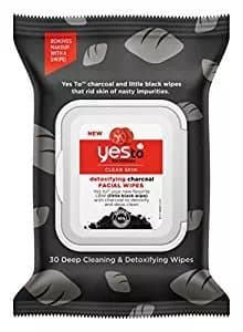Yes to Tomatoes Detoxifying Charcoal Facial Wipes 30 Count per Pack (4 Pack)