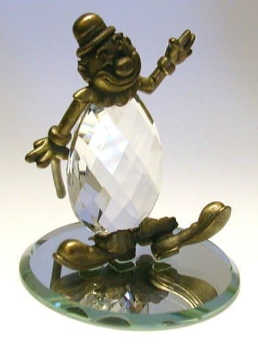 Crystal Clown Made with Crystal - Whimsical Clown Figurine