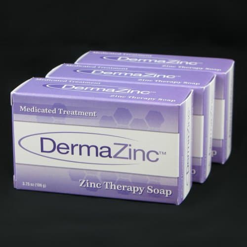 DermaZinc Zinc Therapy Soap 106g bar - 3 Pack by DermaZinc