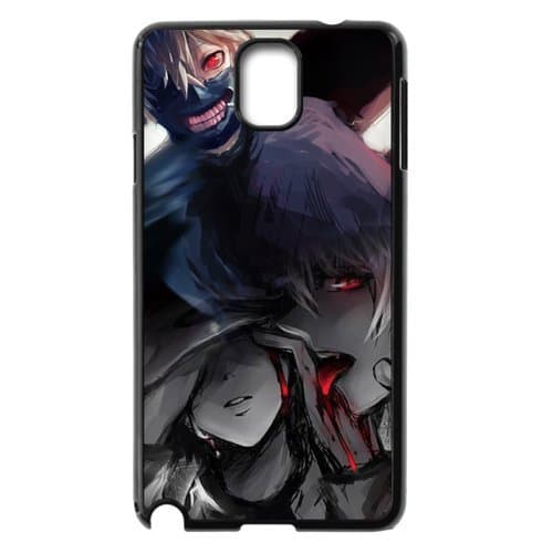 MeowStore Japanese Cartoon Tokyo Ghoul Red Eye Kaneki Ken Mask Teeth Phone Case For Samsung Galaxy Note 3 Black