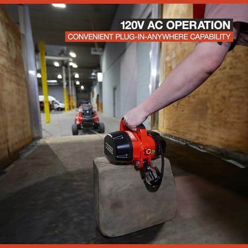 Ultra-Tow Portable Electric Winch, Trailer Winch A380 Aluminum Housing Brushless Motor with 1100 Lbs Capacity, 120 Volt Winch Electric Winch