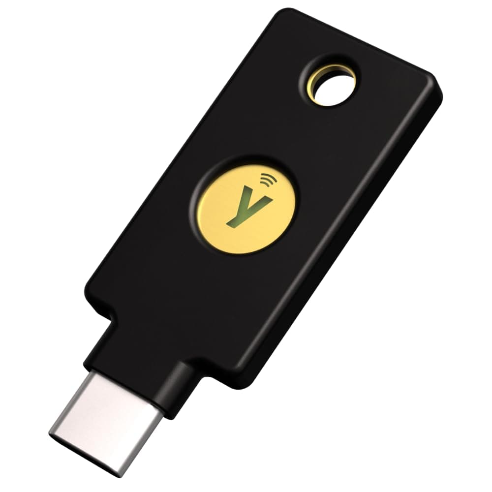 Yubico - Security Key C NFC - Black - Two-Factor Authentication (2FA) Security Key, Connect via USB-C or NFC, FIDO U2F/FIDO2 Certified