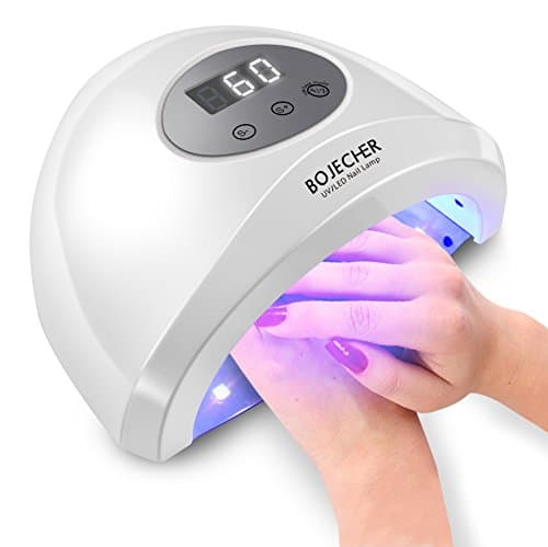 Nail Lamp LED UV Nail Dryer BOJECHER 24W/48W Curing Lamp Fast Dry Auto On/Off Sensor with 5 Timer Settings for Gel Polishes Professional Gel Lamp for Salon at Home