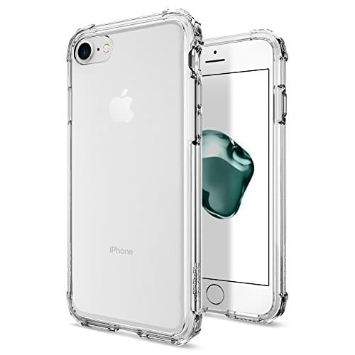 Spigen Crystal Shell iPhone 7 Case with Clear Back Panel and Reinforced Corners on TPU Bumper for Apple iPhone 7 (2016) - Clear Crystal